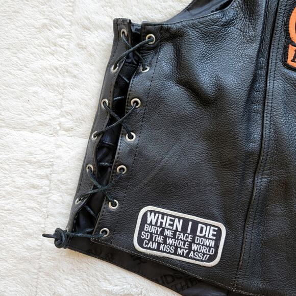 Hudson Leather Mens Vintage 2005 Sturgis Harley Davidson - Picture 6 of 10